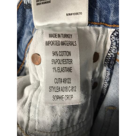 Agolde Sophie Denim Jeans Size 24 - Picture 10 of 13